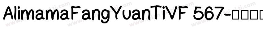 AlimamaFangYuanTiVF 567字体转换